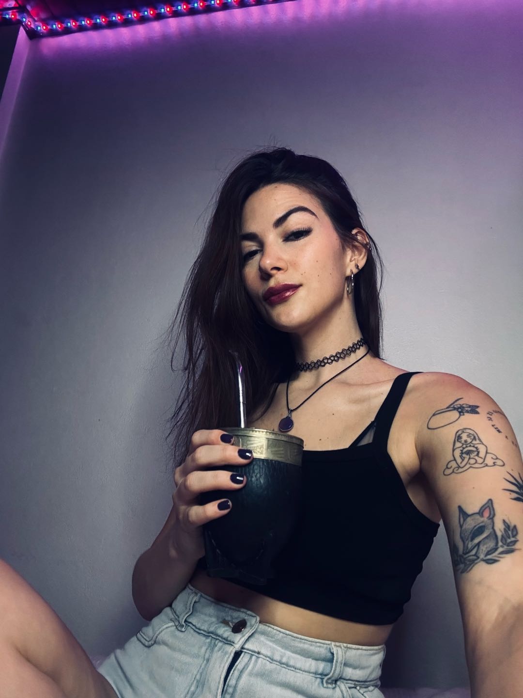 An evening portrait in a dark outfit